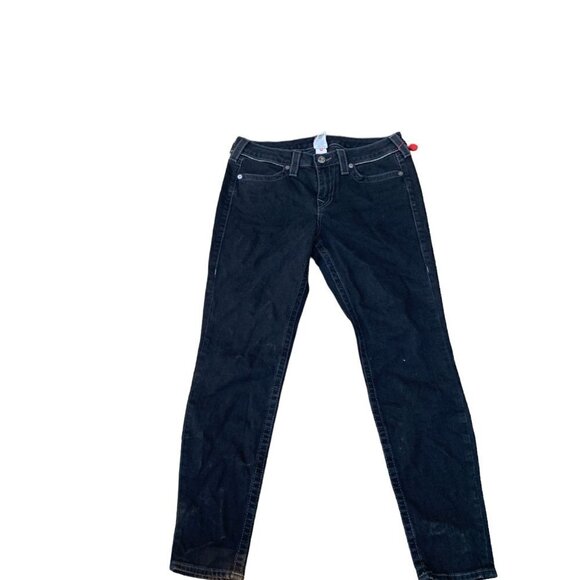 VINTAGE True Religion Jeans Size 31 Black Zipper - Picture 5 of 5